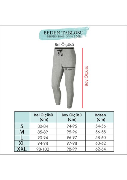 Erkek Beli ve Paçası Lastiklli Bağcıklı Gabardin Pantolon 2100203