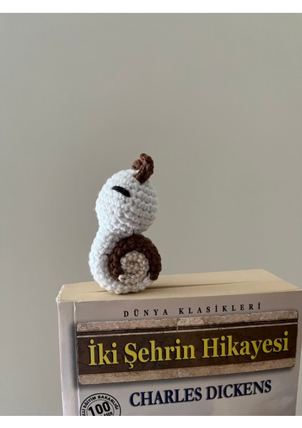 Sumicorn Design Sevimli Amigurumi Örgü Salyangoz Kitap Ayracı