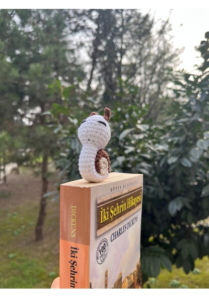 Sumicorn Design Sevimli Amigurumi Örgü Salyangoz Kitap Ayracı