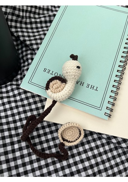 Sumicorn Design Sevimli Amigurumi Örgü Salyangoz Kitap Ayracı