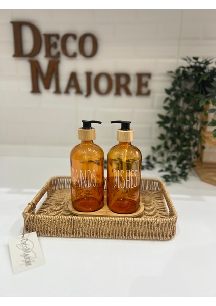 Rattan Tepsi, Dekoratif Tepsi, Organizer, Düzenleyici Tepsi, Sunum Tepsi