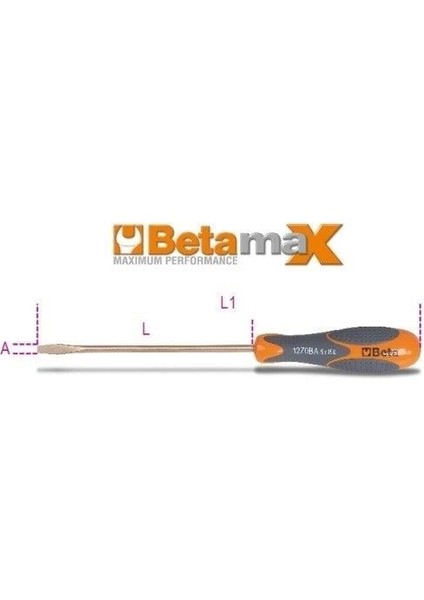 1270BA Kıvılcım Çıkarmaz Düz Tornavida 5X150MM