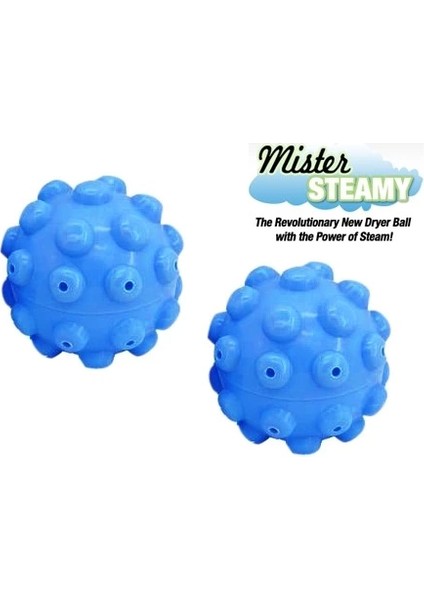 Mister Steamy Buharlı Çamaşır Kurutma ve Ütü Topları (2'li) ( Lisinya )
