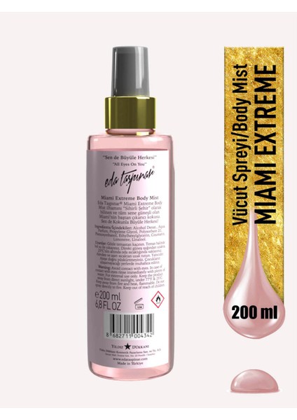 Miami Body Mist Vücut Spreyi 200 ml