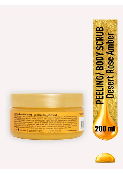 Vücut Peeling - Desert Rose Amber Body Scrub 300 gr