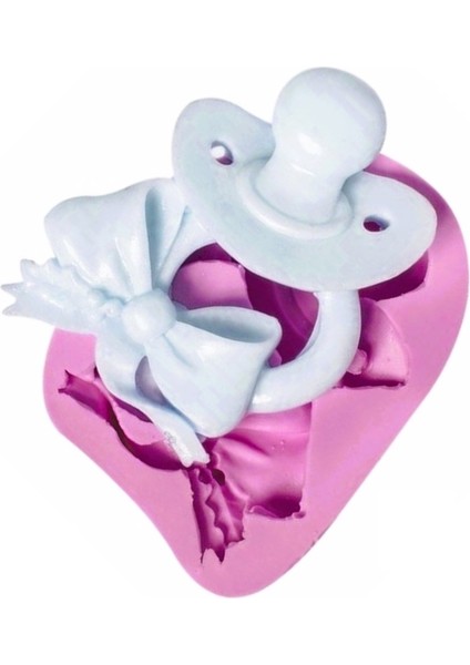 Üç Boyutlu Kurdeleli Emzik 7cm K-075