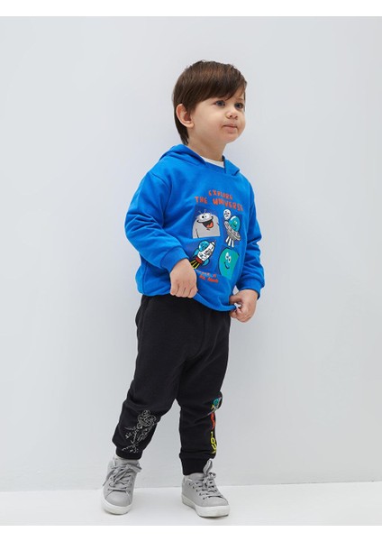 Baby Beli Lastikli Baskılı Erkek Bebek Jogger Eşofman Alt fiyatları