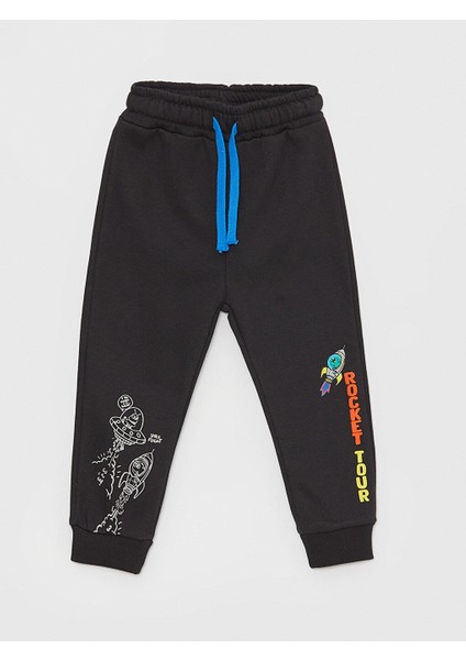 Baby Beli Lastikli Baskılı Erkek Bebek Jogger Eşofman Alt modelleri