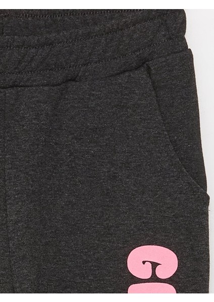 Kids Beli Lastikli Baskılı Kız Çocuk Jogger Eşofman Altı fiyatları