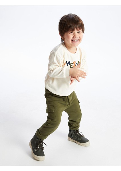 Baby Beli Lastikli Basic Erkek Bebek Jogger Eşofman Altı