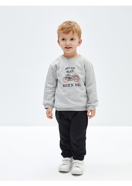 Baby Beli Lastikli Basic Erkek Bebek Jogger Eşofman Alt