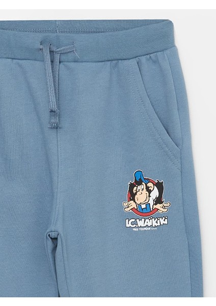 Kids Beli Lastikli Nostaljik Maymun Baskılı Erkek Çocuk Jogger Eşofman Altı modelleri
