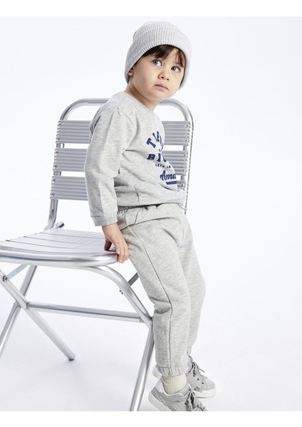 Baby Beli Lastikli Basic Erkek Bebek Jogger Eşofman Alt