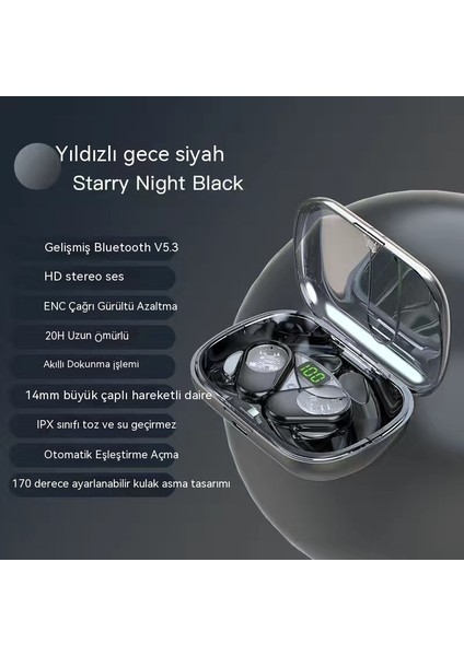 Yüksek Teknoloji Yüksek Güzellik Kulak Kaplaması Transparent Yüksek Sonu Bone Işletme Ows Bluetooth Kulak Telefonları Business Sports Wireless Earphones (Yurt Dışından)