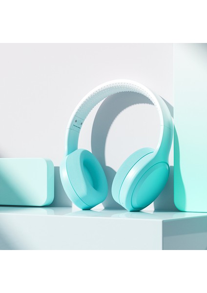 Gradyan Renkli Kablosuz Bluetooth Telefon, Çevrimiçi Sınıf Için Ekstra Uzun Menzilli Başa Takılan Bluetooth Kulaklık (Yurt Dışından)