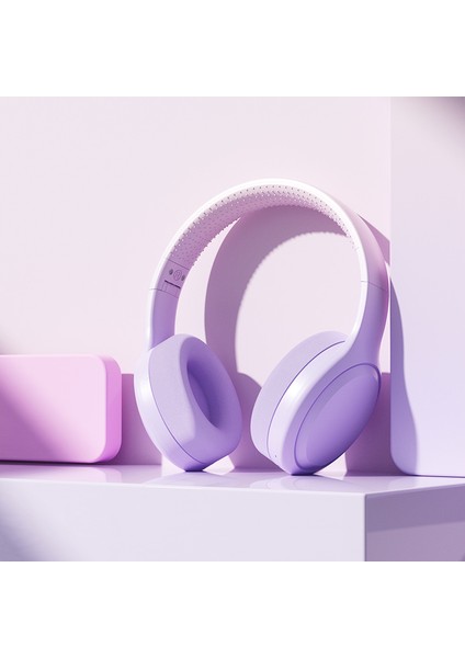 Gradyan Renkli Kablosuz Bluetooth Telefon, Çevrimiçi Sınıf Için Ekstra Uzun Menzilli Başa Takılan Bluetooth Kulaklık (Yurt Dışından)