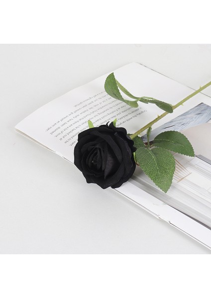 Flannelette Gülleri Benzetildi Qixi Valentine'ın Günü Evde Düğün Dekorasyonu Sahte Çiçekler Gül Duvarı Su Simülasyonu Çiçekler (Yurt Dışından)