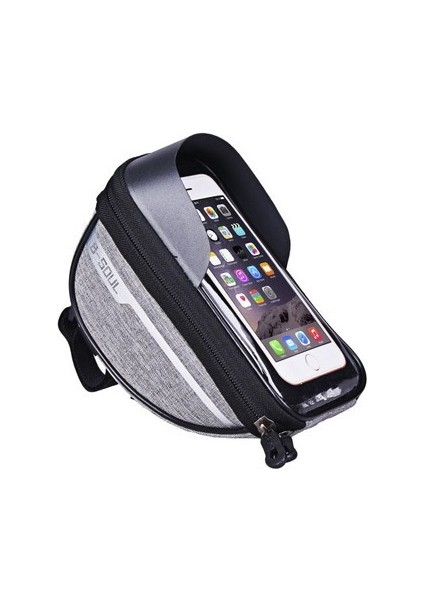 Bisiklet Çantası Gidon Çantası Ön Kiriş Kapağı Ağzına Kadar Çanta Bisiklet Su Geçirmez Çanta Dokunmatik Ekranlı Cep Telefonu Çantası (Yurt Dışından) fiyatları
