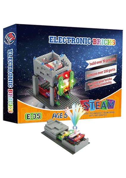 Electronic Bricks Kit Eğlenceli ve Öğretici Elektronik Deney Seti 200+ Deney 5+ Yaş