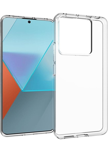 Caseworld Xiaomi Redmi Note 13 Pro 5g Kapak 1mm Süper Silikon Şeffaf Kılıf