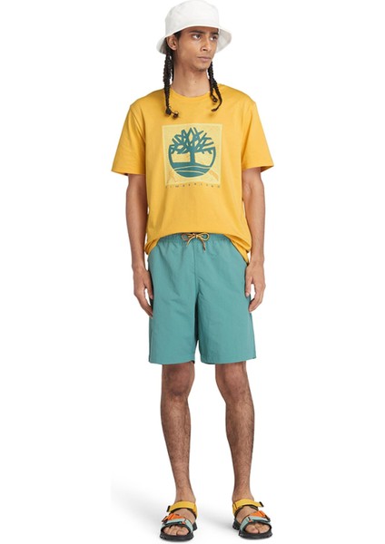 TB0A5UDB Sleeve Front Graphic Tee Erkek T-Shirt fiyatları