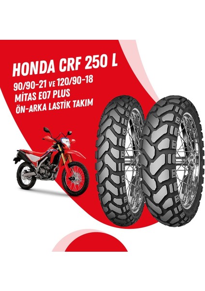 Honda Crf 250 L Mitas E-07 + Lastik Takımı