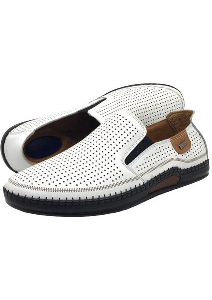 %100 Içi Dışı Deri Ortopedik Erkek Yazlık Rahat Günlük Hafif Topuk Masajlı Çarık Ayakkabı 40-45