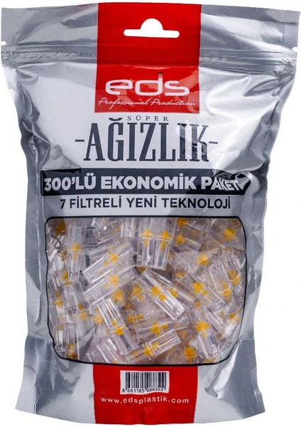 Eds Plastik Sigara Filtresi Standart Ağızlık 300'LÜ Ekonomik Paket