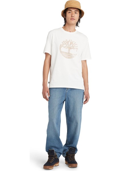 TB0A5UEK Garment Dye Logo Graphic Tee Erkek T-Shirt modelleri