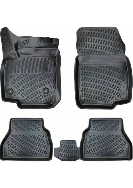 Volkswagen Id.4 ( Elektrikli ) 2021 Sonrası Siyah 3D Havuzlu Paspas