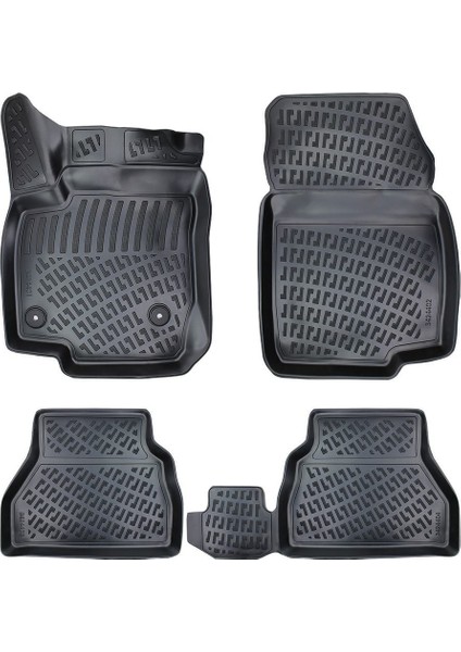 Ford Bronco - 4 Kapı/halı Zemin 2021 Sonrası Siyah 3D Havuzlu Paspas