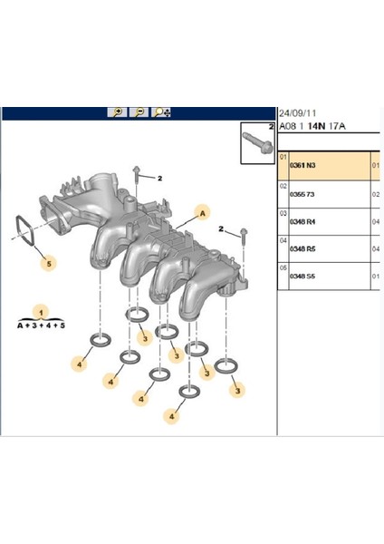 Emme Manifold Dw6 Euro4 206 207 407 301 3008 C-Elysee (0361N3-22270001)