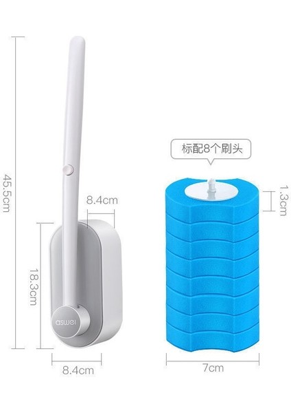 Banyo Ölü Açı Yok Uzun Saplı Ev Tipi Tuvalet Temizleme Tek Kullanımlık Fırça (Yurt Dışından) fiyatları