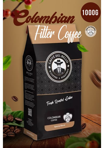 Caffe Del Bello Kolombiya Filtre Kahve 1 kg