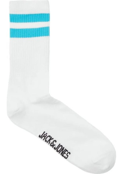 Jack & Jones 12251468 Jaceli Stripes Tennis Socks 3 Pack Beyaz