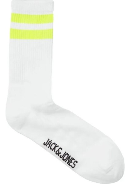 Jack & Jones 12251468 Jaceli Stripes Tennis Socks 3 Pack Beyaz