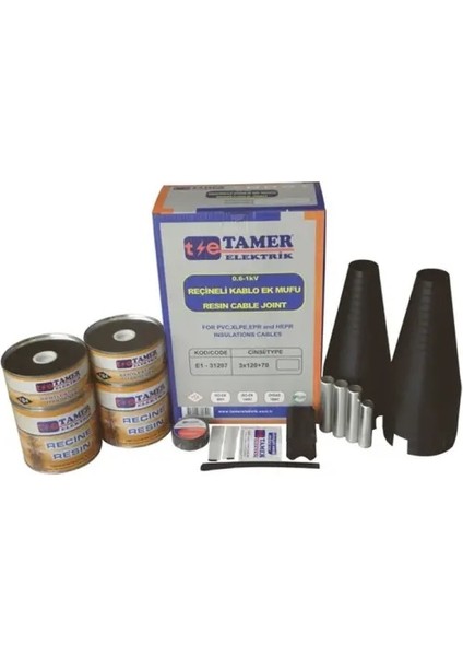 3X120+70 Reçineli Kablo Ek Mufları 0,6/1kv