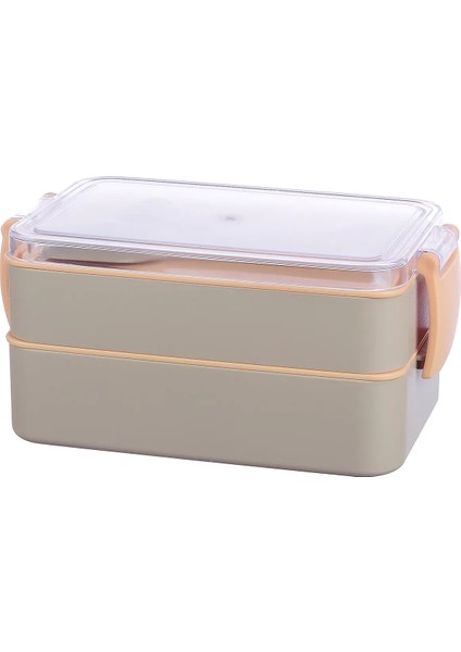 Go Iki Bölmeli Kilitli Beslenme Kabı Seti,hazırla Çık,detoks,diyet,sporcu Besin,saklama Kabı 400ML+500ML