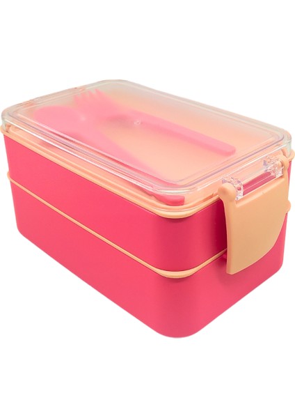 Go Iki Bölmeli Kilitli Beslenme Kabı Seti,hazırla Çık,detoks,diyet,sporcu Besin,saklama Kabı 400ML+500ML