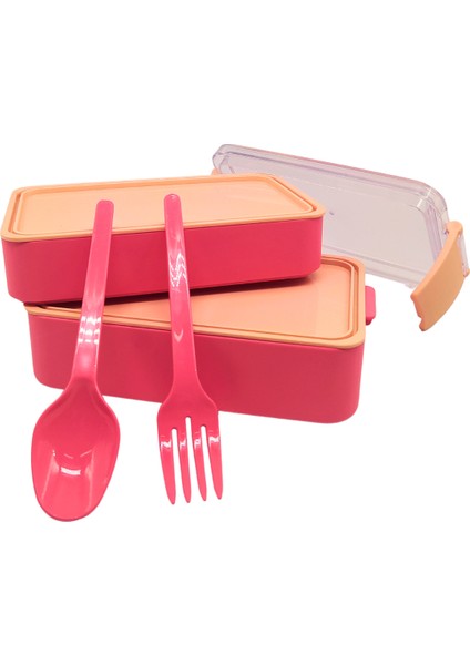 Go Iki Bölmeli Kilitli Beslenme Kabı Seti,hazırla Çık,detoks,diyet,sporcu Besin,saklama Kabı 400ML+500ML modelleri