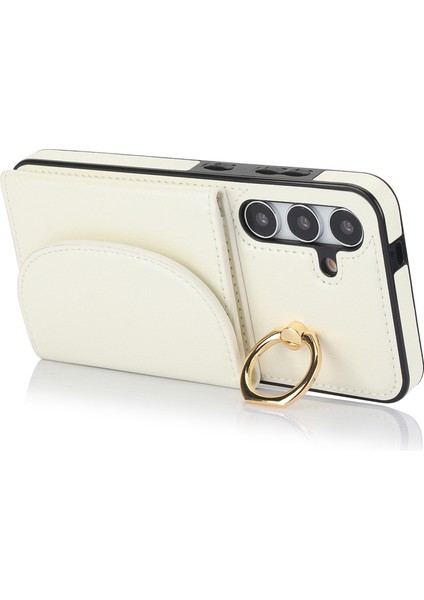 Samsung Galaxy S24+ Rfıd Engelleme Kart Torbası Kickstand Pu+ Tpu Telefon Kapağı (Yurt Dışından) modelleri