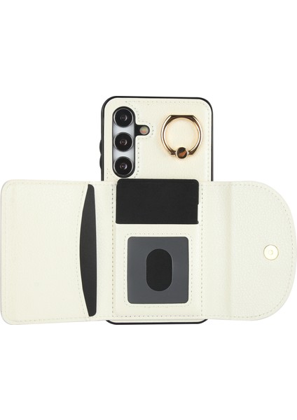 Samsung Galaxy S24+ Rfıd Engelleme Kart Torbası Kickstand Pu+ Tpu Telefon Kapağı (Yurt Dışından) fırsatları