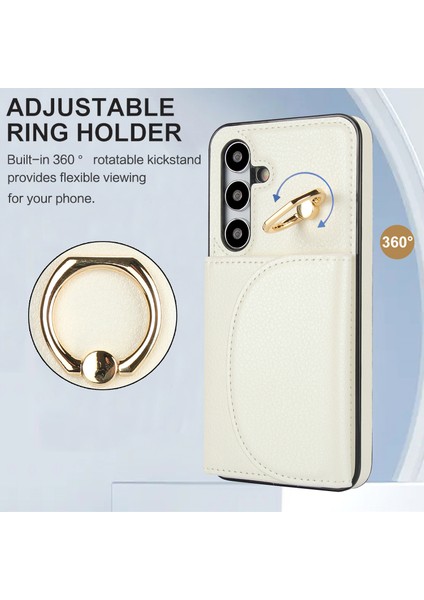 Samsung Galaxy S24+ Rfıd Engelleme Kart Torbası Kickstand Pu+ Tpu Telefon Kapağı (Yurt Dışından) indirimleri