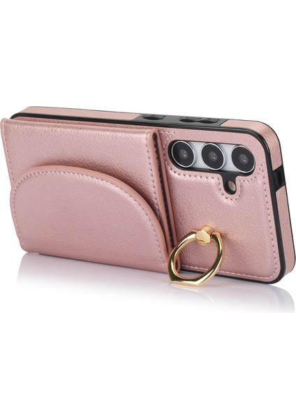 Samsung Galaxy S24+ Rfıd Engelleme Kart Torbası Kickstand Pu+ Tpu Telefon Kapağı (Yurt Dışından) modelleri