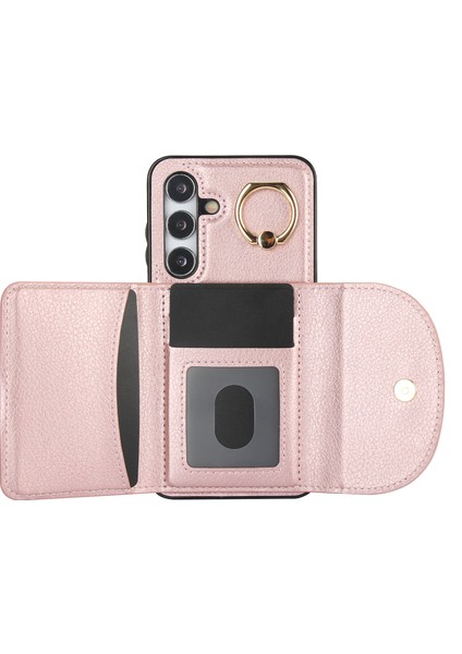 Samsung Galaxy S24+ Rfıd Engelleme Kart Torbası Kickstand Pu+ Tpu Telefon Kapağı (Yurt Dışından) fırsatları