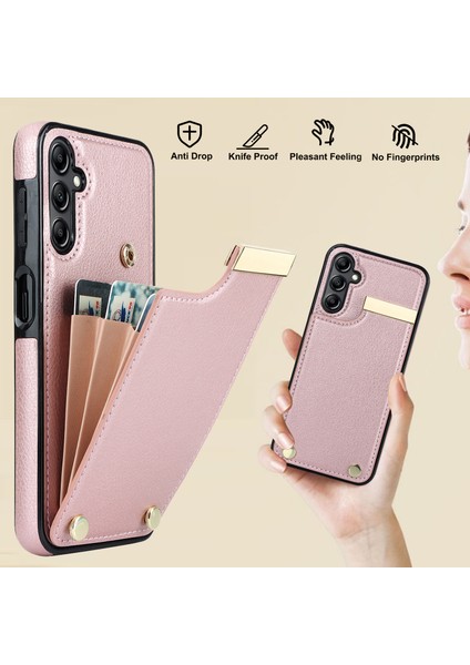 Samsung Galaxy S23 Fe Tpu+Pu Deri Metal Dekor Shock Anti-Chone Kılıfı (Yurt Dışından) indirimleri