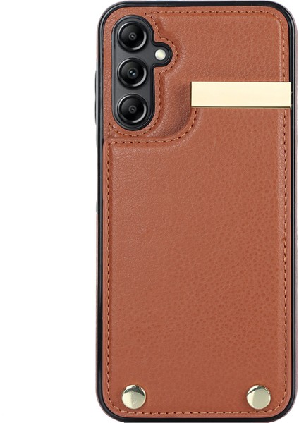 Samsung Galaxy A54 5g Kart Tutucu Tpu+Pu Deri Donanım Dekor Kabuğu (Yurt Dışından)