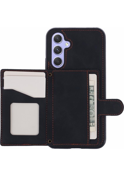 Samsung Galaxy A25 5g Pu Deri+Tpu Kart Tutucu Strap ile Arka Kapak (Yurt Dışından)
