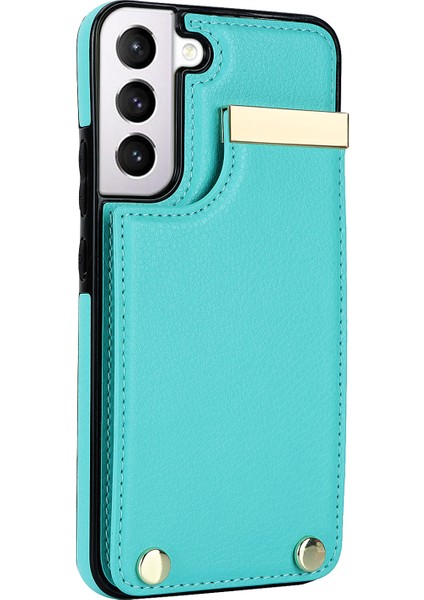 Samsung Galaxy S22+ 5g Donanım Dekoru Tpu+ Pu Deri Kart Tutucu Kapak (Yurt Dışından)