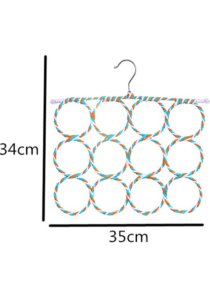 Yaratıcı Ev Dokuma Rattan Eşarp Tutacağı (Yurt Dışından)